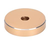 Tomvorks Adaptateur de Platine D'enregistrement 45 TR/Min, Pince en Aluminium Durable pour Vinyles à Grands Trous, stabilité de Lecture Fluide (Or)