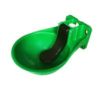 Tomvorks Bol d'eau Potable Automatique pour Vache, Abreuvoir Durable de Grande capacité pour Vache, Cheval, Mouton, Matériau ABS Vert 12,2 X 9,2 X 3,7 Pouces