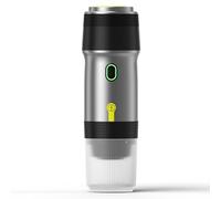 Tomvorks Cafetière Portable, Cafetière électrique sans Fil, Mini-influence Programmable avec une Tasse de 120 Ml, Charge USB, Maison, Voiture, Voyage, Bureau (Argent)