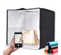 Tomvorks Caisson Lumineux de Table Polyvalent pour Studio Photo avec éclairage Réglable, 6 Fonds Colorés, Alimentation USB Pratique, Idéal pour Les Artistes et Les Produits Photo (M)