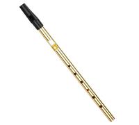 Tomvorks Clé de D, 6 Trous Instrument de Musique de Vent de Flûte Irlandais pour les Débutants, avec des Trous de Forage CNC, un Porte-parole en Résine ABS et une Tuyau en Acier (Clé de c)