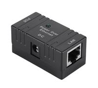 Tomvorks Combineur POE Répartiteur POE Injecteur Adaptateur d'alimentation Passive sur Ethernet Connecteur RJ45 Pont Réseau Universel Module d'alimentation CC pour Contrôle D'accès de (Noir)