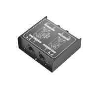 Tomvorks Convertisseur de Signal de Guitare DI Box avec Sortie XLR Symétrique, Idéal pour les Guitares et Basses électriques, Design Compact en Métal Noir, 1 Paquet