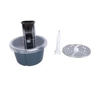 Tomvorks Cutter de Légumes électriques pour TM5 TM6, Kit de Coupe-récipient de Robot Culinaire Professionnel, Accessoire de Coupe de Légumes en Acier Inoxydable Sûr et Efficace avec