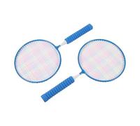Tomvorks Ensemble de Badminton pour Enfants avec Raquette Légère et Volants | Comprend une poignée antidérapante, un filet à haute élasticité, une structure robuste, idéal pour jouer en plein air