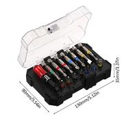 Tomvorks Ensemble de Forets 15pcs, Tournevis Set Impact Driver Bit Set avec étui pour Bois, Métal, Acier et Vis de sécurité, Idéal pour les Projets de Bricolage (15 PCS)