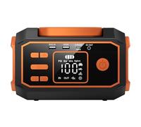 Tomvorks Gonfleur de Pneus Portable, Démarreur et Compresseur d'air, Lumière LED d'urgence 12 V, Accessoires de Voiture pour Motos, Vélos, Ballons, Pompe à Air Mobile pour Pneus de