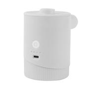 Tomvorks Gonfleur électrique Portatif Multifonctionnel sans Fil, Pompe de Gonflage et de Dégonflage Extérieure 2 en 1, Rechargeable par USB, 5000PA, Gonfleur Matelas pour Anneau (Blanche)