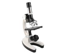 Tomvorks Kit de Microscope pour Enfants 100x-1200x avec Source Lumineuse, Microscope Métallique Haute Définition pour les Enfants Cultiver la Concentration et la Pensée Scientifique,