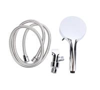 Tomvorks Kit de Pomme de Douche à Main Haute Pression avec Buse Augmentant la Pression à Gros Trous avec Tuyau et Support pour Ensemble Douche Effet Pluie économie D'eau,