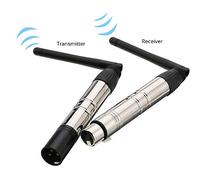 Tomvorks Kit émetteur-récepteur DMX512 sans Fil 2,4 GHz ISM pour éclairage de Scène de Club, Disco, karaoké, avec Indicateurs LED Tricolores, Portée de Communication de 400 M, 1 an (Bouchon UE)