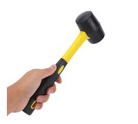 Tomvorks Maillet en Caoutchouc avec Poignée Ergonomique Professionnelle pour les Tâches de Soufflage Doux, le Camping et le Travail du Bois pour les Professionnels
