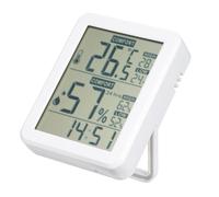 Tomvorks Mini Hygromètre et Thermomètre Numériques pour une Précise en Intérieur des Niveaux de Confort de Température, pour Maison, Serre, Jardin, Cave, Placard, Matériau ABS (HT682)