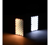 Tomvorks Mini Lumière Vidéo LED avec des Perles LED de 140pcs de Haute qualité, 8W, 95+ CRI, 20 Effets, 2500k-9000K, Rechargeable, Teinte Réglable, 0% -100% de luminosité, Lumière de