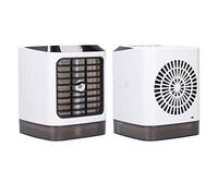 Tomvorks Mini Ventilateur de Pulvérisation D'humidification Portatif de Refroidisseur D'air Blanc pour L'usage Bureau à la Maison Léger 7.5x5.9x5.9in