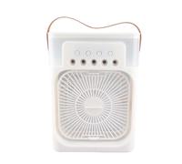 Tomvorks Mini Ventilateur D'humidificateur de Refroidisseur D'air de Bureau avec la Fente D'aromathérapie Minuterie Veilleuse pour le Dortoir Maison Bureau Vert (Blanche)