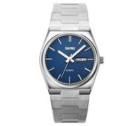 Tomvorks Montre Analogique étanche, Faites L'expérience Précision de Chronométrage Inégalée avec Notre Montre-Bracelet pour Homme, équipée d'un Mouvement à (Coquille d'argent)