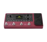 Tomvorks MOOER Pédale D'effets de Guitare avec Plusieurs Commutateurs au Pied et Pédale D'expression pour Une Expérience de Jeu Interactive Multi-Effets, Adaptée aux Spectacles en Direct, Rouge