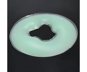 Tomvorks Oreiller de Massage du Visage en Silicone Souple, Coussin de Berceau pour Soins Relaxants la Peau, 4 Couleurs, Confortable et Durable (Vert clair)