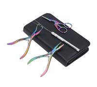 Tomvorks Outils D'extension de Cheveux Ensemble Professionnel en Acier Inoxydable Efficace pour Toutes les Extensions de Cheveux Matériau Adaptable (Coloré)