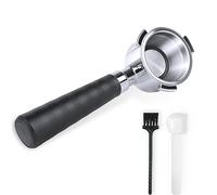 Tomvorks Poignée de Porte-filtre sans Fond en Acier Inoxydable de qualité Supérieure 51 Mm avec Panier Filtrant Ultra-fin pour une Extraction en Profondeur du café Compatible avec les Machines EC80