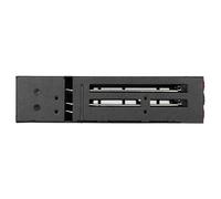 Tomvorks Prise en Charge du Fond de Panneflane Mobile 6 Bays Drive du Disque Dur de HDD/SSD avec Casier de Ventilateur de Refroidissement, Transmission 6Gbps, pour PC 5.25 ”Drive Bay,