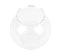 Tomvorks Robuste Heavy Duty Ronde en Plastique Fish Bowl Style Preuve de Rupture Polyvalent Petit Réservoir de Poissons de Bureau Bibliothèque Décorations (S)