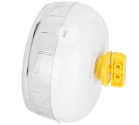 Tomvorks Roue à roulettes pour Hamster Durable, avec Fonctionnement Silencieux, pour l'exercice des Animaux de Compagnie, Résine PP Blanche (21CM)