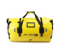 Tomvorks Sac de Sport étanche pour Moto avec Une Belle durabilité pour Moto, Camping, Bateau, Pêche, Kayak, PVC, 80 L, Jaune/Noir/Bleu, 27,6 X 23,2 X 29,9 Pouces (50L)