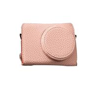 Tomvorks Sac Photo Vintage en Demi-Cuir, Poignée Améliorée, Sangle Doublée Souple, Trou fileté pour L'accès aux Amateurs de Photographie GR3 avec Paravent (Rose)