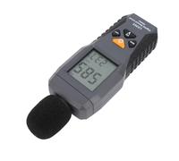 Tomvorks Sonomètre Numérique Portable 30-130 DB avec Rétroéclairage, Réponse Rapide, Mesure de la Température, Détecteur de Bruit pondéré A, Décibelmètre Portable pour Mesures