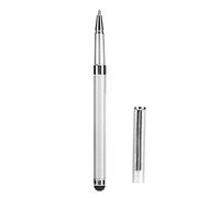 Tomvorks Stylet Sensible pour écrans Tactiles Capacitifs avec Pointe Ultra Fine pour Dessiner et écrire Appareils iOS Métal 5,3 en 1 unité (Argent)