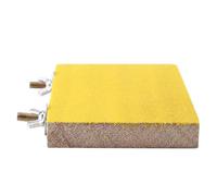 Tomvorks Support pour Perchoir à Oiseaux, Jouet, Aire de Jeux, Meulage des Pattes, Propre, Perroquet, Hamster, écureuil, Rouge, Jaune, 9, 13CM, 1 Perchoir pour Perroquet, Animal de (vis