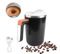Tomvorks Tasse à café Magnétique à Mélange Automatique pour Bureau, école, Maison, Mélange un Bouton pour des Mélanges Lisses avec Chauffage Température Constante, Doublure étanche en Acier (UT-51)