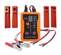 Tomvorks Testeur D'injecteur avec 8 Modes D'impulsion et Adaptateurs pour une Large compatibilité avec Presque les Modèles de Véhicules (Orange)