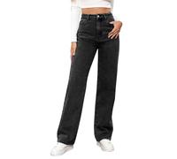 Tomwell Femme Jeans Déchiré Push Up Skinny Slim Fit Stretch Boyfriend Denim Jean Troué Pantalons Jeggings Pants Casual Rétro A Noir XXL