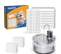 Tomxcute Lot de 10 filtres pour fontaine à chat + 2 éponges pour 3,2 l