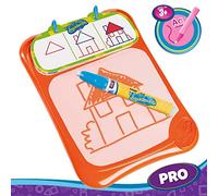 TOMY - Ardoise Aquadoodle Mes Dessins Pas-à-Pas E72865, Dessin à Eau Sans Taches, Jeux pour Enfants Format Voyage, Apprendre à Dessiner, Ardoise Magique Convient aux Enfants 3 ans+