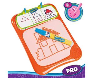 TOMY - Ardoise Aquadoodle Mes Dessins Pas-à-Pas E72865, Dessin à Eau Sans Taches, Jeux pour Enfants Format Voyage, Apprendre à Dessiner, Ardoise Magique Convient aux Enfants 3 ans+