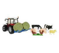 TOMY - Coffret Tracteur Massey Ferguson 5612 avec Figurines pour Adultes 4320...