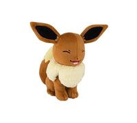 Tomy Eevee Evolutions 8 Inch Plush - Eevee - Eyes Closed Smiling Exclusive