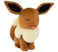 Tomy Eevee Evolutions 8 Inch Plush - Eevee - Eyes Closed Smiling Exclusive