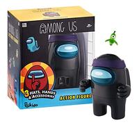 TOMY Figurine Imposteur Among Us Noire, Jouet pour Enfant et Adultes, Figurine De Collection Among Us de 8-10 Cm, Mini Jouet De Collection Among Us Multicoloured E73432
