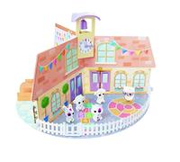 TOMY - Fuzzikins à Colorier et Leur École à Personnaliser E72920, Coloriage Enfant Effaçable, Figurines Animaux, Jouet Créatif pour Enfants de 4 ans+