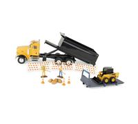 Tomy John Deere Switch 'N Load Construction Toy Playset - Scale 1:32 - Comprend le lit de d charge de semi-steer Skid Steer et plus - 19 pi ces S