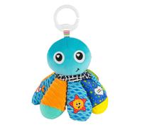 TOMY Lamaze - Peluche Sam La Pieuvre L27514, Peluche Bébé à Clip pour Berceau ou