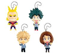 TOMY My Hero Academia Lot de 4 porte-clés avec 4 personnages différents de My Hero Academia Multicolore