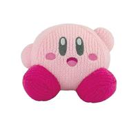 TOMY Nuiguru Peluche Kirby tricotée - Peluche Kirby agitée - Animaux en peluche au crochet - Jouets en peluche doux et confortables et décoration de chambre Kirby - 15,2 cm