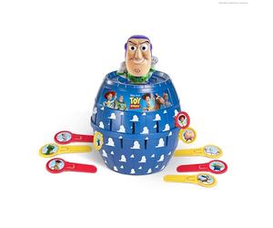 TOMY Pop Up Buzz L’Éclair Jeu, Jeu d’Action Enfant Toy Story, Jeu d’Adresse avec Piquets, Jeu Familial Rapide et Amusant, Personnage Disney Pixar, pour 2-4 Joueurs, Dès 4 Ans