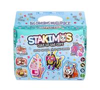 TOMY Stakimos Big Dreams Lot de 3 kits de bricolage pour enfants pour construire vos propres adorables personnages 3D à partir de mousse de polyester recyclée | Pas de colle ou de découpe nécessaire |